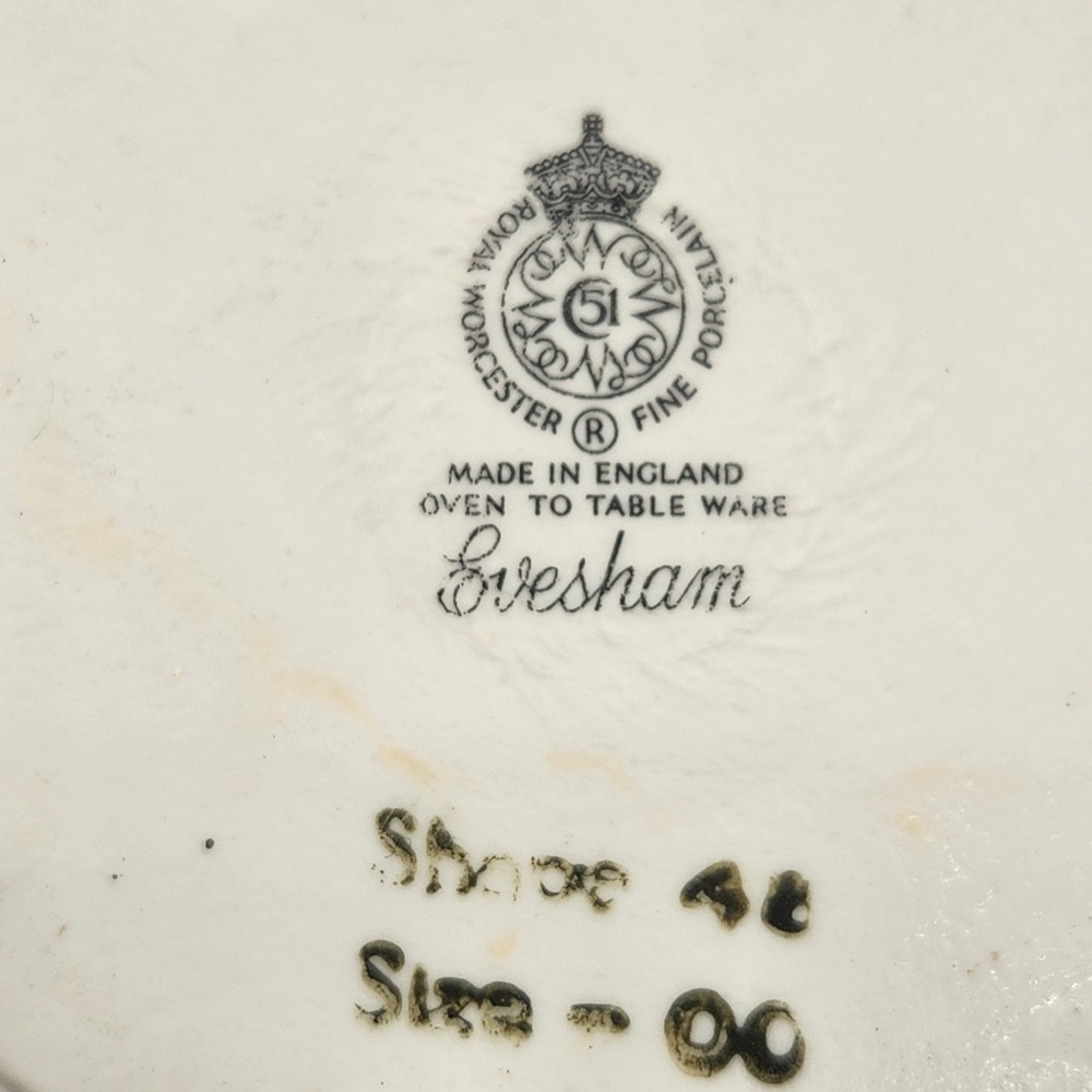 Royal Worcester Evesham Gold Porcelain Ramekins Set of 6 Made in England Vintage - Picture 9 of 9